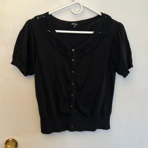 Maurice’s Women’s Short Sleeve Sweater Black Size XL